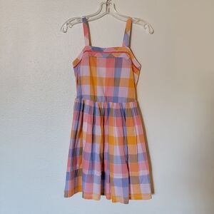 Cat & Jack Pink and Orange Plaid Kids Dress